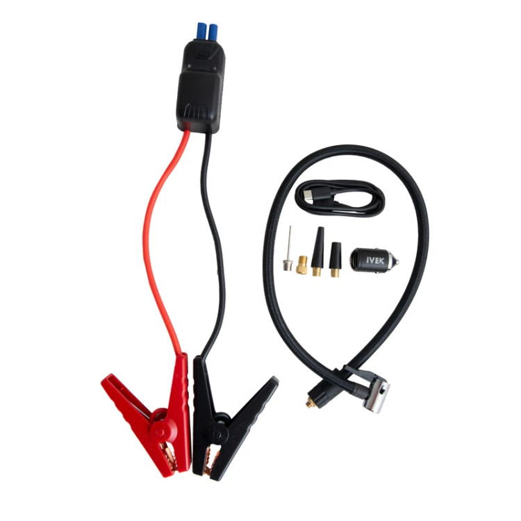 مینی کمپرسور شارژی و جامپ استارتر ایوک مدل K-6200