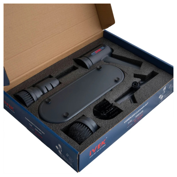 ست ابزار شستشو و پولیش شارژی ایوک 9 پارچه مدل K-7272V