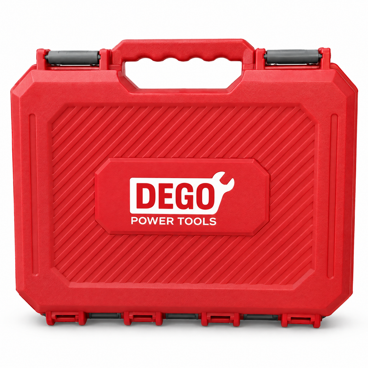 دریل پیچگوشتی شارژی براشلس DEGO ولتاژ ۲۱ دو باتری