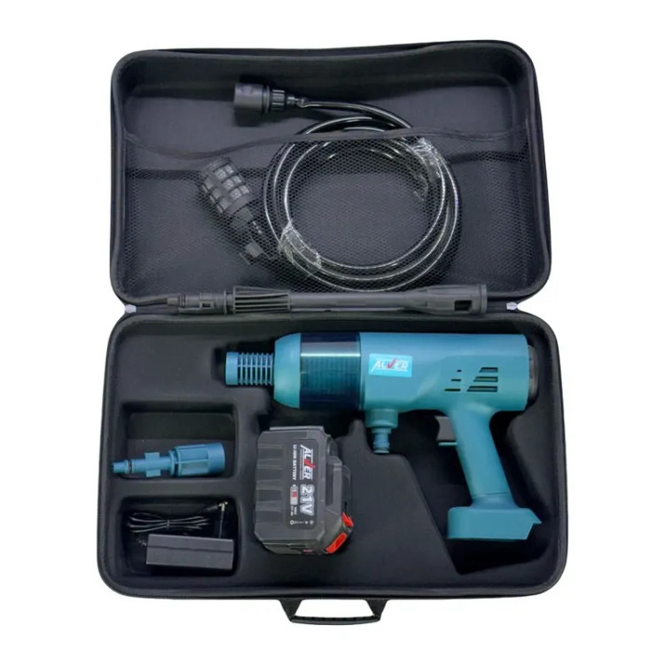کارواش شارژی 21 ولت 24 بار خودمکش آلور کد AV-9021
