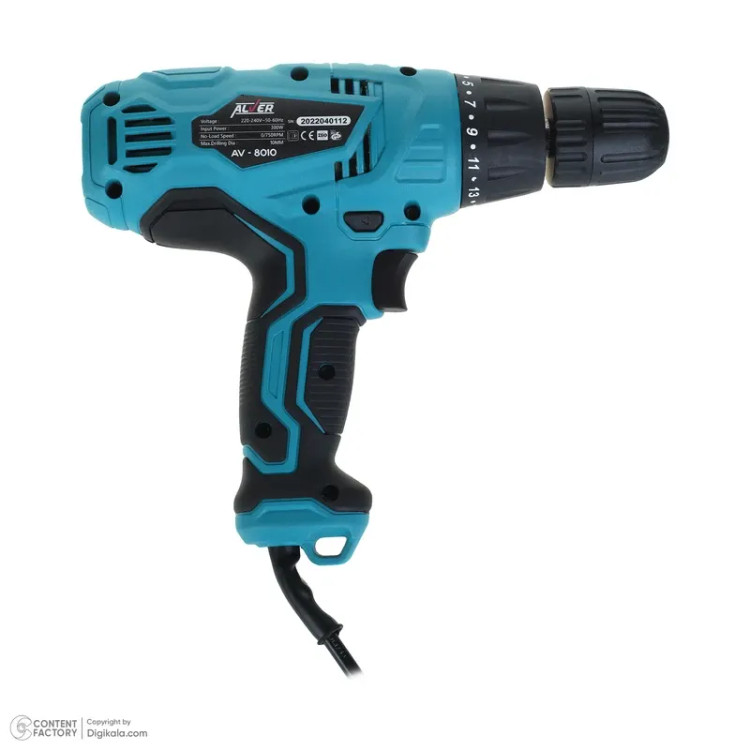 پیچگوشتی برقی ترکمتردار 300 وات آلور کد AV-8010