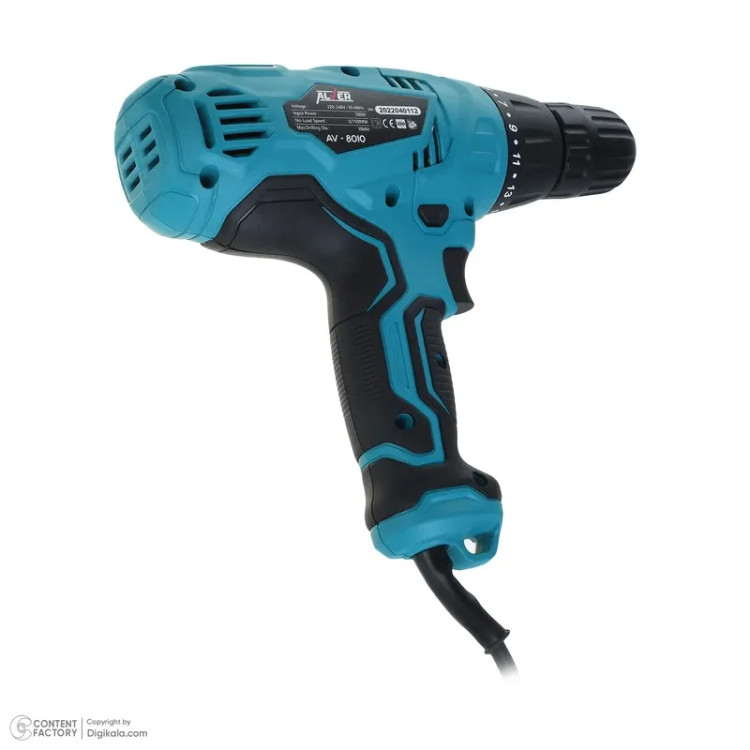 پیچگوشتی برقی ترکمتردار 300 وات آلور کد AV-8010