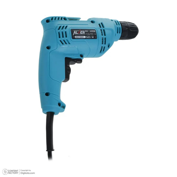 دریل برقی 10 میلیمتری 520 وات آلور کد AV-6052